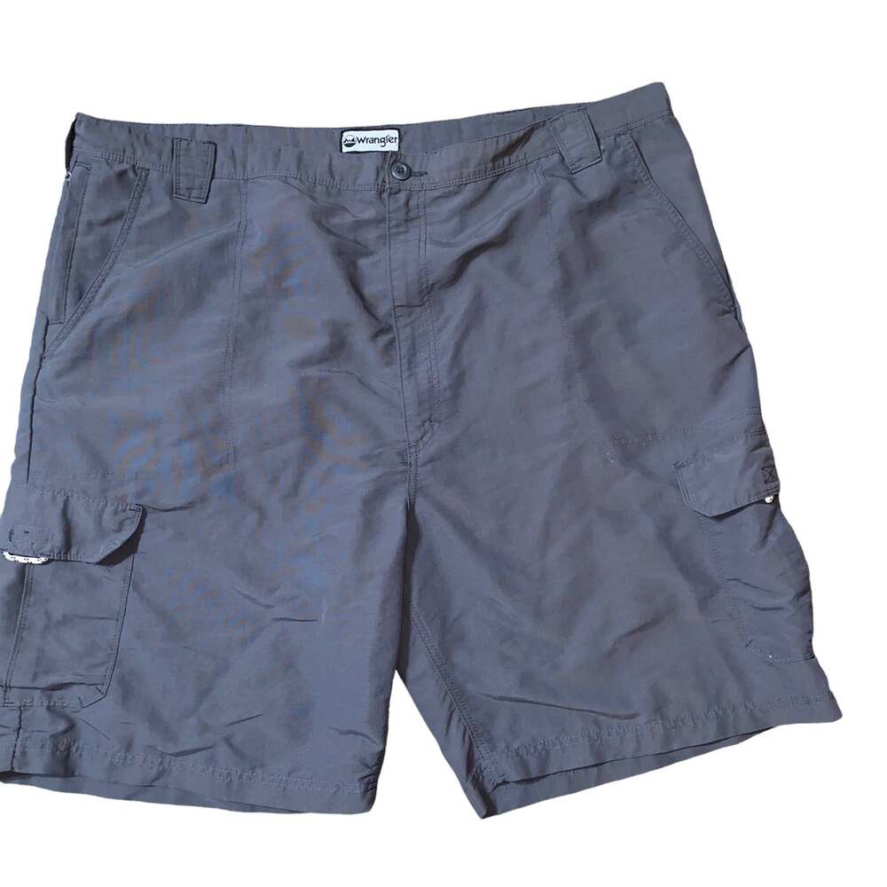 Wrangler Men's Cargo Shorts Grey Size 46 Casual Outdoor Shorts